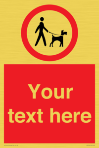 Custom Road regulatory dogs on leads